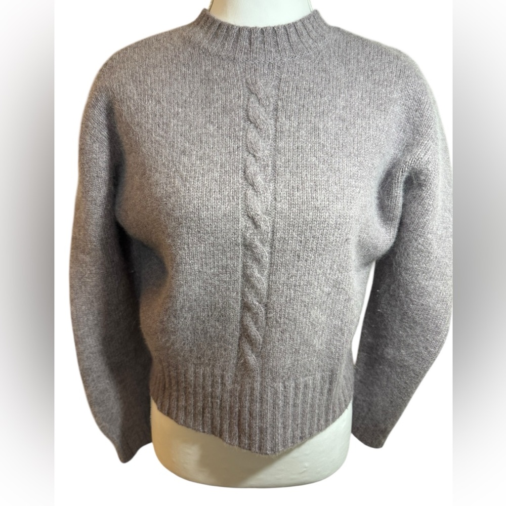 Vintage Jones New York Cable Knit Lambswool Angora Sweater Medium